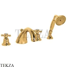 FIMA Carlo Frattini ELIZABETH Смеситель на борт ванны F5094OR, золото глянец