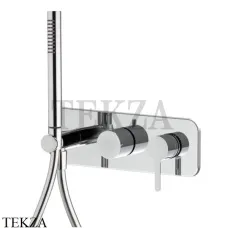 FIMA Carlo Frattini SNAP Смеситель для душа с гарнитуром, внешняя часть F3129WX2CR, хром глянец