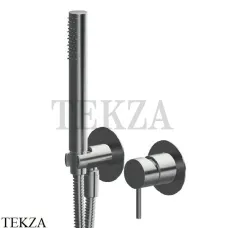 Newform X-Steel 316 Душевой комплект смеситель, ручной душ, сталь 69676EX.59.064, PVD Brushed gun metal