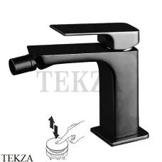 FIMA Carlo Frattini FIT Смеситель для биде, с донным клапаном, F3382NS черный матовый