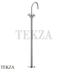 Dornbracht TARA Смеситель для раковины напольный, внешняя часть 22585892-93, Brushed Chrome Dornbracht TARA Смеситель для раковины напольный, внешняя часть 22585892-93, Brushed Chrome