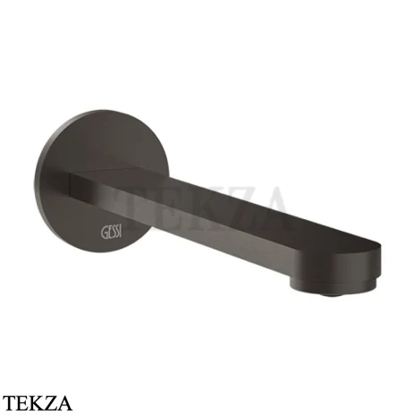Gessi Pelle Tresse Излив для раковины на стену 78102-707, Black Metal Br. PVD