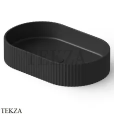Dea Design Washbasins Раковина настольная 55х35 Solid Surface DD9811 550 16, Black №16