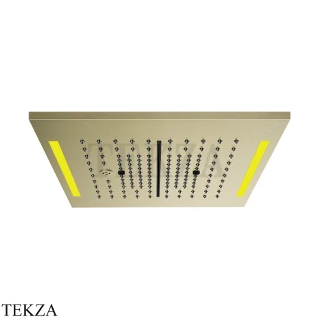 Gessi COLOUR Накладная душевая панель 350, 4 функции 57876-727, Brushed Brass PVD