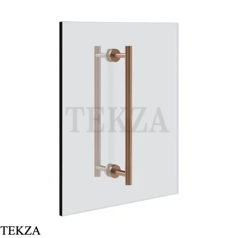 Gessi Ludovica Полотенцедержатель для крепления на стекло, 30 см 76631-708, медь Brushed
