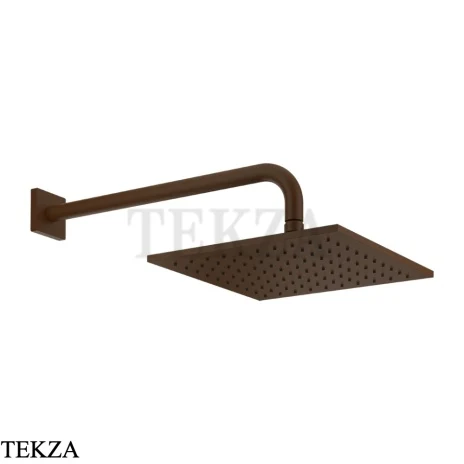 Gessi RILIEVO Верхняя душевая лейка с кронштейном 59158-845, Dark Bronze