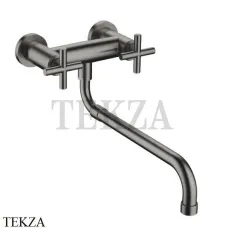 Dornbracht TARA Смеситель для кухни на стену двухвентильный 31151892-99, Dark Platinum matt