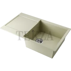 Omoikiri Daisen 86 Кухонная мойка Artgranit прямоугольная с крылом 4993694 ваниль