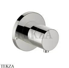 Keuco IXMO Comfort Вентиль переключатель на 2 потока, круг, внешняя часть 59556051001, Никель шлифованный