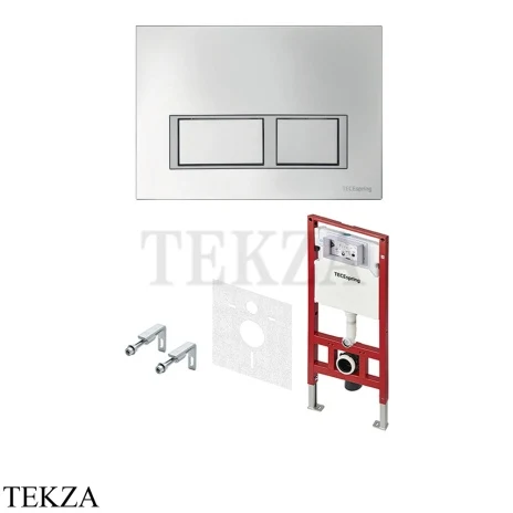 TECEspring Комплект инсталляции для подвесного унитаза S401201, хром глянец