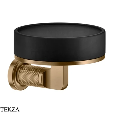 Gessi INCISO accessories Мыльница настенная, композит черный 58502-726, Warm Bronze Br.