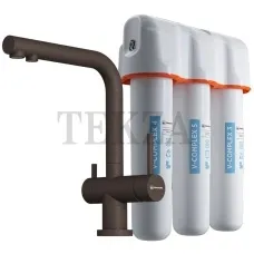 Omoikiri Nagano-GR-P + Pure drop Lite Комплект смеситель+фильтр 4500.8028P espresso