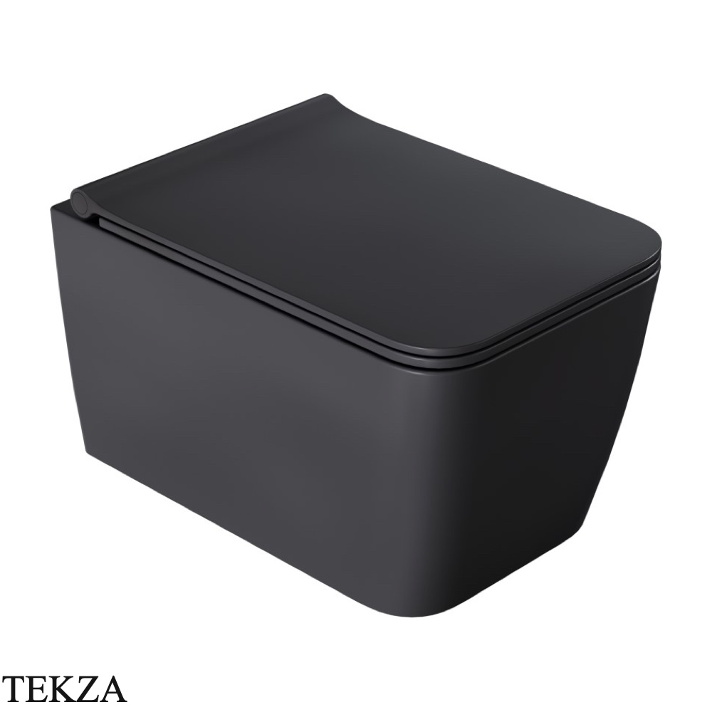 Boheme ZEN унитаз подвесной с сиденьем и крышкой 967-SET-A, ANTHRACITE антрацит матовый