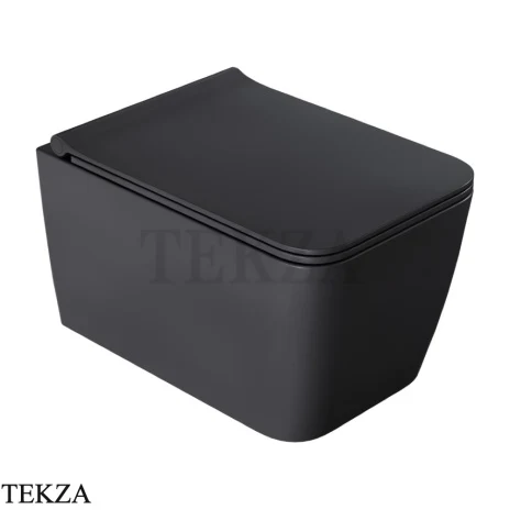 Boheme ZEN унитаз подвесной с сиденьем и крышкой 967-SET-A, ANTHRACITE антрацит матовый