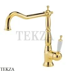 Migliore Oxford Смеситель для кухни с поворотным изливом 18274, золото глянец