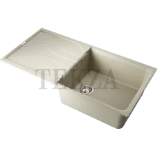 Omoikiri Yasugata 100 Кухонная мойка Tetogranit прямоугольная с крылом 4993845 ваниль