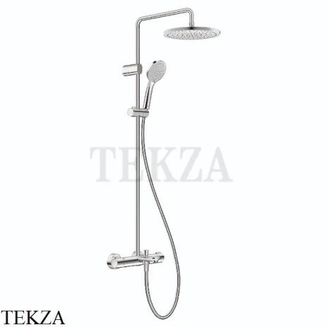 Duravit Wave Душевая система с термостатом, излив, ручной душ 3 режима WA5280008C10, хром глянец