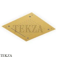 Zucchetti Верхняя встраиваемая лейка: дождь, распыление, каскад Z94293.XP41, brushed gold PVD