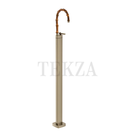 Gessi Jacqueline Смеситель для раковины напольный, внешняя часть 77095-149, нерж. сталь Brush / никель Brushed