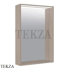 Keuco PLAN Зеркало с подсветкой 25 Watt сенсор (теплый белый-яркий дневной) 33097141000, трюфель