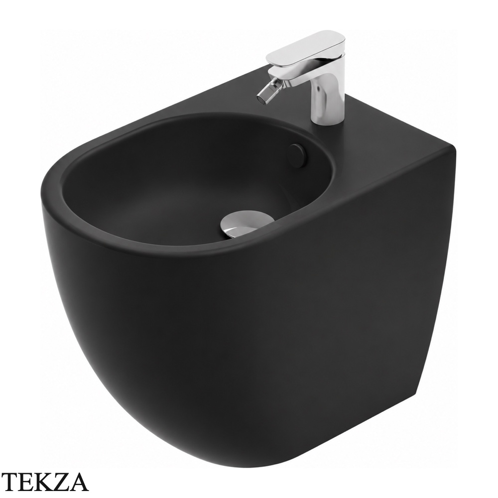 ArtCeram Vita биде напольное с 1 отверстием под смеситель VIB002 17 00, черный матовый