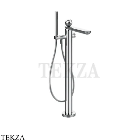 Gessi Perle Смеситель для ванны напольный, внешняя часть 74029-031, хром глянец