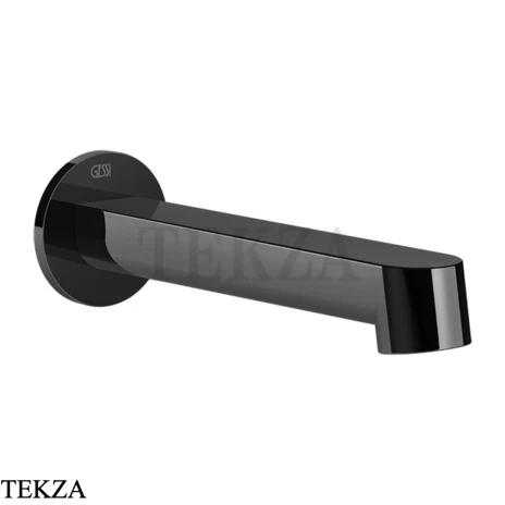 Gessi Ludovica Излив для ванны настенный монтаж 76103-706, black хром глянец