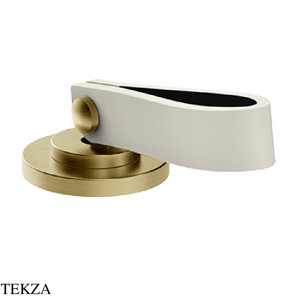 Gessi Pelle Laccetto Смеситель-рычаг управления на столешницу, 78400-435, Crème/Brass Br. PVD