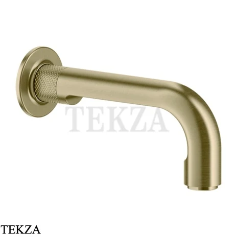 Gessi INCISO Излив для ванны настенный 190 см 58103-727, Brushed Brass PVD