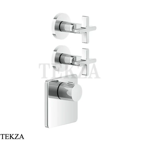 Gessi INCISO WELLNESS Термостат 2 выхода, внешняя часть 58344-031, хром глянец