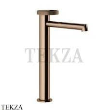 Gessi ANELLO Смеситель для раковины высокий, длинный, без донного клапана 63306-030, Copper глянец PVD
