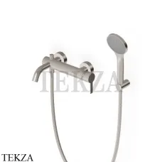 Zucchetti Gill Смеситель для ванны с душевым гарнитуром ZGL139.C3, brushed nickel