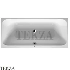 Duravit Happy D.2 Ванна встраиваемая прямоугольная, с двумя наклонами 700314000000000, акрил, белый глянец Duravit Happy D.2 Ванна встраиваемая прямоугольная, с двумя наклонами 700314000000000, акрил, белый глянец