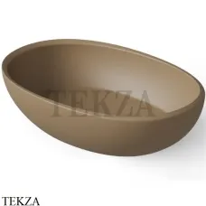 Dea Design Washbasins Раковина настольная овальная Solid Surface DD9077 600 2, Light Camel №2
