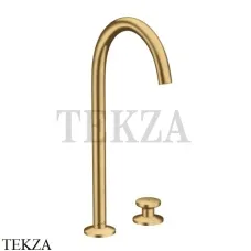 Axor ONE Смеситель для раковины Select 260, гарнитур Push‑Open 48060250, Brushed Gold