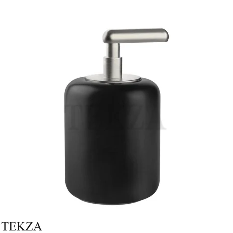 Gessi Goccia Дозатор для жидкого мыла, черная керамика 38038-147, Chrome Brushed