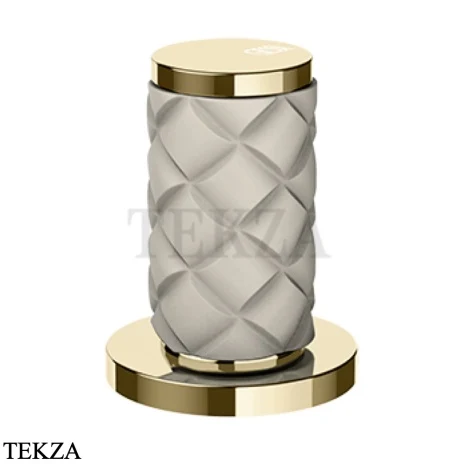 Gessi Pelle Tresse Смеситель-рычаг управления на столешницу 78200-434, Crème/ Brass PVD