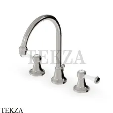 Zucchetti Agora Classic Смеситель для раковины с донным клапаном ZAM406.C8, nickel глянец