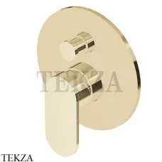 Zucchetti Octo Смеситель для душа на 2 потока, внешняя часть ZOC127.P31, brushed british gold PVD