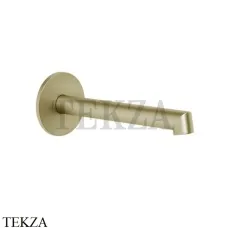 Gessi Ingranaggio-Anello Излив для раковины настенный, средней длины 63403-727, Brushed Brass