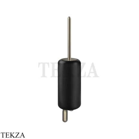 Gessi Goccia Туалетный ёршик настенный, черная керамика 38020-149, Finox Brushed Nickel