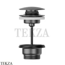 Newform Донный клапан для раковины нажимной, сталь 24686.59.064, PVD Brushed gun metal
