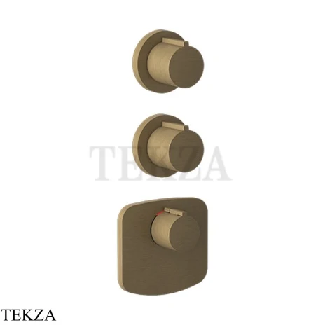 Gessi Ingranaggio-Anello Термостат для душа, 2 потока, внешняя часть 43234-713, Antique Brass