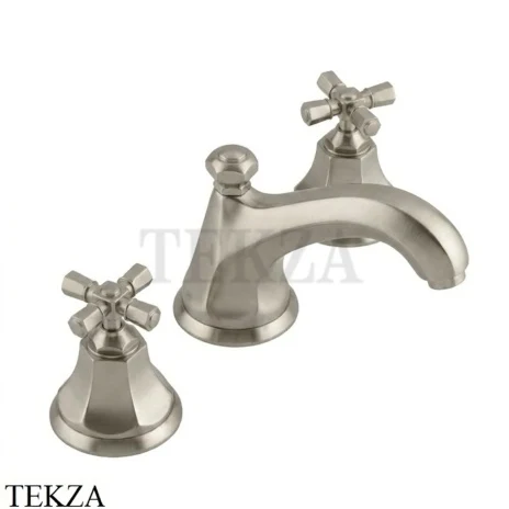 Nicolazzi TEIDE FOUR Смеситель для раковины, с донным клапаном 1908NS45, Satin nickel