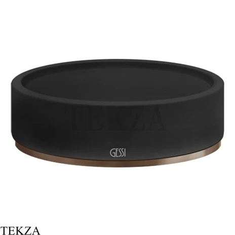 Gessi 316 ACCESSORIES Мыльница настольная, композит черный 54726-708, Copper Brushed PVD