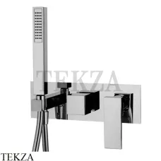FIMA Carlo Frattini Zeta Смеситель для душа 2 потока, с гарнитуром F3989NX2CR, хром глянец