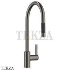Dornbracht TARA Ultra Смеситель для кухни Pull-down функцией душа 33870875-99, Dark Platinum matt