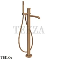 Gessi Origini WARM Смеситель для ванны напольный с гарнитуром 66028-726, Warm Bronze Br