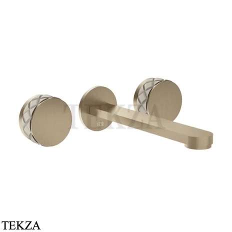 Gessi Pelle Tresse Смеситель для раковины, внешняя часть 78290-432, Crème/Finox Br. Nickel