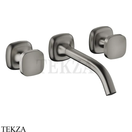 Dornbracht COYA Смеситель для раковины на 3 отв. 190, внешняя часть 36712404-99, Dark Platinum matt